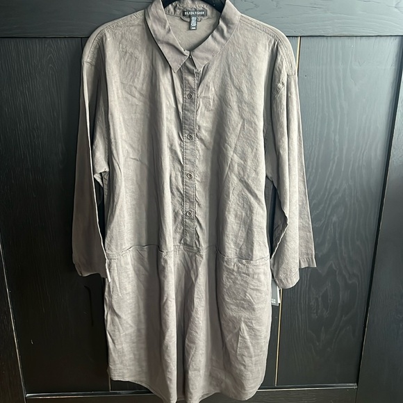 NWT Eileen Fisher Shirt Dress - Picture 1 of 9